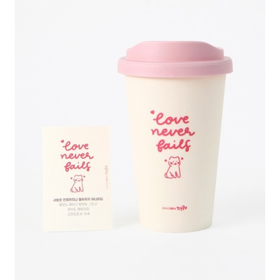 GRACEBELL Typo Reusable Tumbler 03. Love (Love Never Fails) 杯子