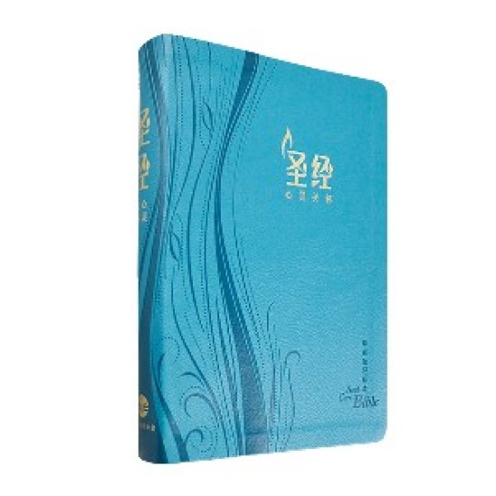 心靈關懷聖經—環球聖經譯本（簡體．加大裝．藍色儷皮燙金金邊）